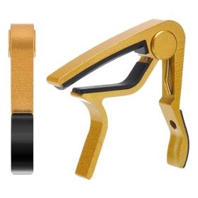 5CORE Capo Acoustic Electric Guitar 6 String Quick And Easy Adjustment Classic Clip - Banjo Mandolin Or Ukulele Capotraste Para Guitarra - CAPO G (Option: CAPOGLD)