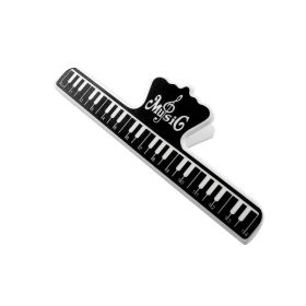 5Core Music Sheet Page Holder Clip Black Durable Plastic Music Score Fixed Clips (Option: MUSCLIP1PC)