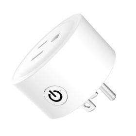 WiFi Smart Plug Outlet Wireless Smart Socket APP Remote Voice Control Timer Alexa Google US (Option: white)